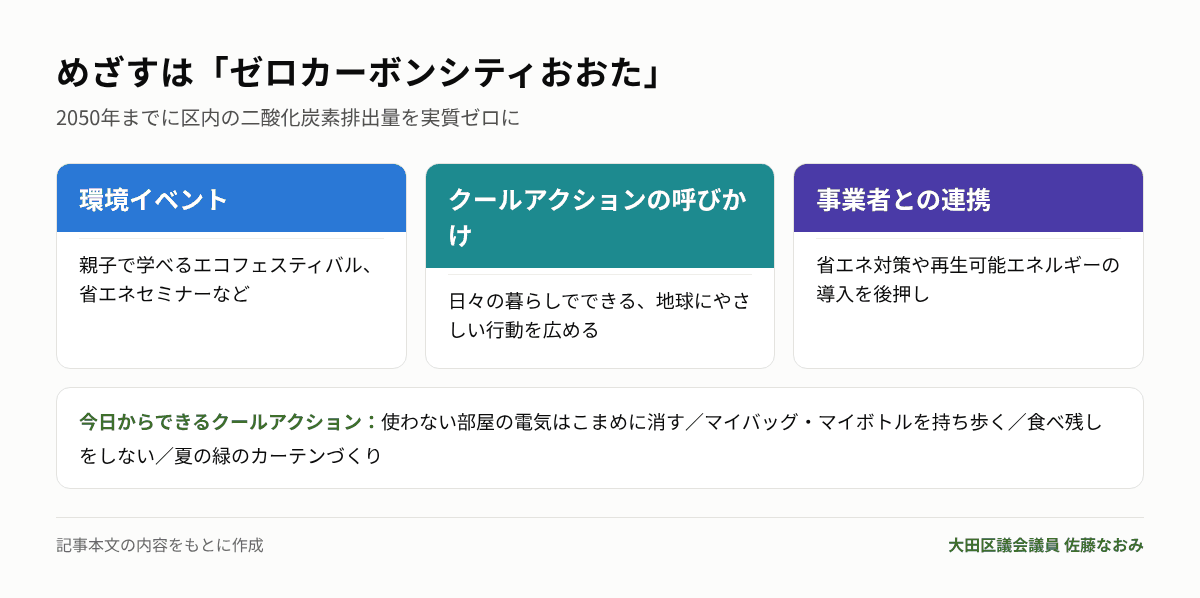 ゼロカーボンシティおおたに向けた活動